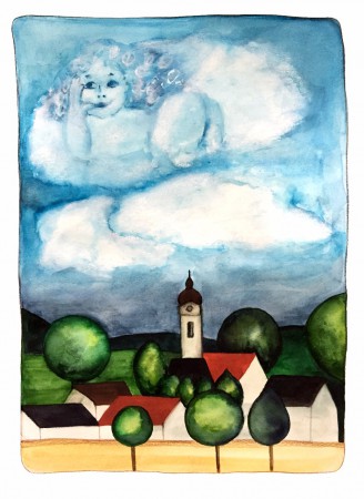 Dětsky boubelatý mrak